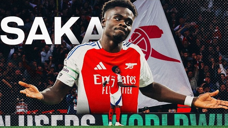 Cầu thủ Bukayo Saka - Starboy biểu tượng tại Emirates